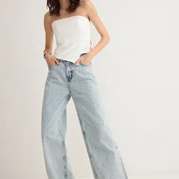 Trendyol Women Mildly Distressed Heavy Fade Jeans-picture-24