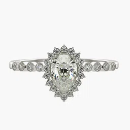 VALANOVA Women 18 Kt White Gold & Certified Lab Grown Diamond Ring 1.96gm 0.48 carat-image-44