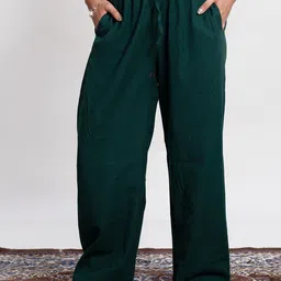 SVKETAIL Women Relaxed Straight Leg Relaxed Fit Mid-Rise Trousers-picture-12
