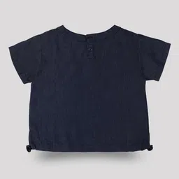 Gini and Jony Girls Printed Cotton Denim Crop Top image 2