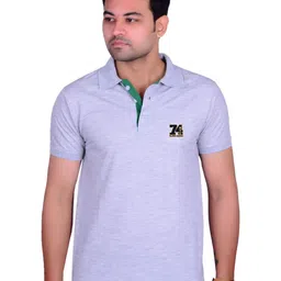 LA MILANO Men Polo Collar Applique Slim Fit T-shirt-picture-34