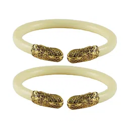Vidhya Kangan Set Of 2 Gold-Plated Bangle-image-95