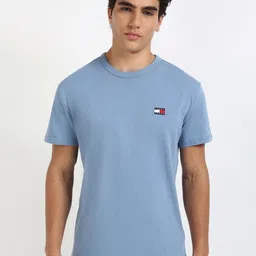 Tommy Hilfiger Men Solid Round Neck Cotton T-shirt-picture-44