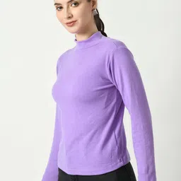 Brainbees Ribbed High Neck Fitted Top image 2