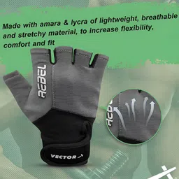 VECTOR X 4-Way Stretchable Riding Sports Gloves image 4