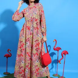Tokyo Talkies Floral Print Maxi Dress-image-18