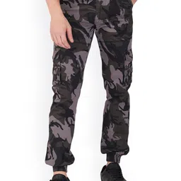 Hymen Legions Men Camouflage Printed Cargos Trousers-picture-39
