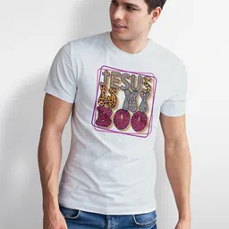 Seekbuylove Men Typography Printed Bio Finish T-shirt image 2