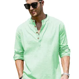 APEKTRA Men Mandairan Coller Roll-Up Sleeves Kurta-picture-22