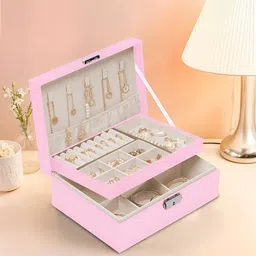 Aura Pink Set of 1 Reusable Jewellery Organiser Organisers-picture-42