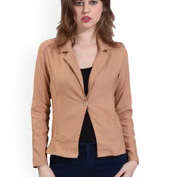 Moda Rapido Cotton Notched Lapel Collar Single-Breasted Blazer-picture-38