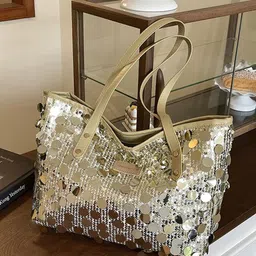 StyleCast x Revolte Embellished Oversized Bucket Tote Bag image 5