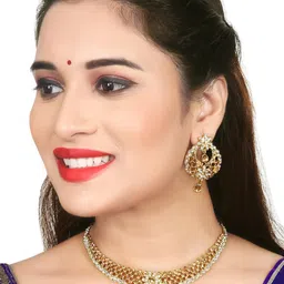 VATSALYA creation Gold-Plated Artificial Stones Alloy Jewellery Set-picture-33