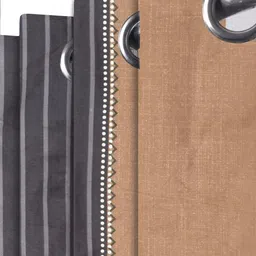 Myntra Elegant Homes Brown & Grey Set of 2 Striped Door image 5