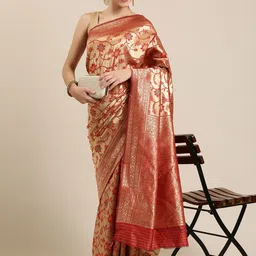 KIMISHA Woven Design Zari Saree-picture-10