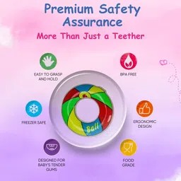 Adore Kids Pack of 2 Red & Green Ball Design Crave Water Filled Teethers image 5