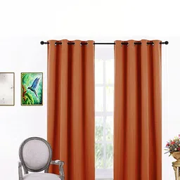 B' Decorlish Rust Room Darkening Long Door Curtain-picture-40