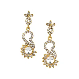 ANIKAS CREATION Gold-Plated Stone Studded Jewellery Set image 3