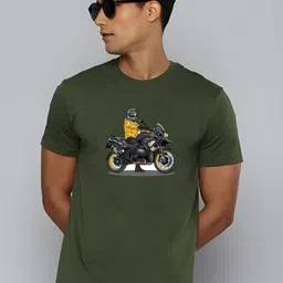 KaamBhari Graphic Printed Round Neck Regular Fit Cotton T-shirt-picture-37