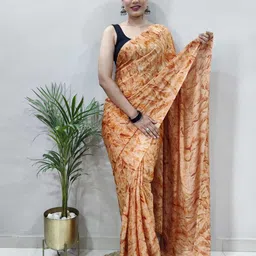 DIVASTRI Pure Chiffon Ready to Wear Saree-picture-30