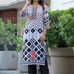 KSUT Women Printed Regular Kurta with Trousers & With Dupatta-picture-31