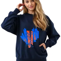 SALUJA FABRICS Women Round Neck Graphic Printed Cotton Sweatshirt-image-41