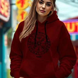 AUSK Women Graphic Printed Long Sleeves Hooded Sweatshirt-image-77