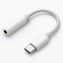 Syshri I Phone 15, 15 Plus, 15 Pro, 15 Pro Max, iPad, Type C Devices, White Type C to 3.5mm Headphone Jack Audio Adapter Phone Converter image 1
