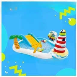 littlebloom Fishing (IND*6501) Fun Play swimming pool With Free Electric Pump1086 Inflatable Swimming Pool-picture-16
