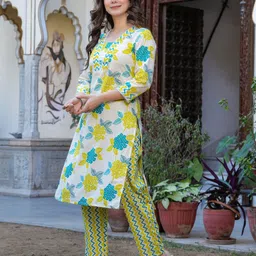 bkapparels Women Pure Cotton Kurta Pant Set image 5