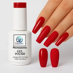 bimble Shade 003 15ml UV Gel – Salon Quality, Vegan, 2-Week Shine Shade-003 BOLD RED-picture-23