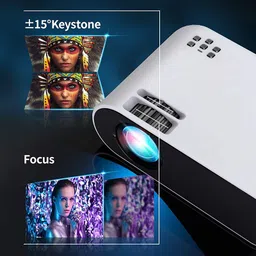Techdash WiFi Projector Full HD 1080P 9500 lm LED Corded Portable Projector image 3