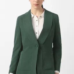 van heusen Women Solid Single Breasted Formal Blazer-picture-22