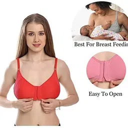 victoria enterprise Pack of 3 Women Full Coverage Non Padded Bra image 5