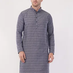 sypher boutique Pack of 2 Men Self Design Cotton Blend Straight Kurta image 5