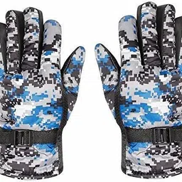 crystal zone Printed Winter Men Gloves image 2