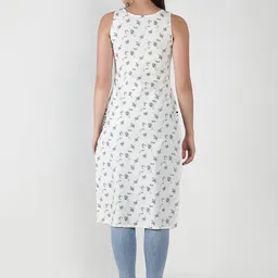 ISAM Floral Printed Floral Cotton Kurta image 3