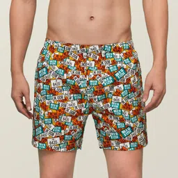xyxx Pack of 2 Remix IntelliEaze Super Combed Cotton Printed Printed Men Boxer image 2