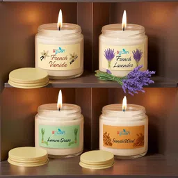 agwan Premium Scented Soy Wax Candle Gift Set 4 Pack for Home & Spa Ambience Candle-picture-10