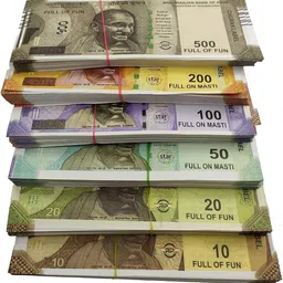 the toyzkart Fake Currency Set For Kids, Dummy 100*6 Notes For Learning, Fake Nakli Note Paper Gag Toy-picture-30