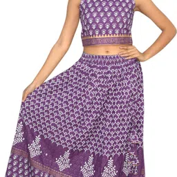 jaipur hand block Printed Stitched Lehenga Choli image 1