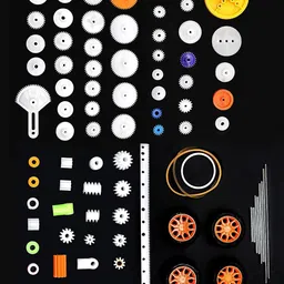 SG 78 PCS Plastic Gear Set Gears DIY Car Robot for electronic and school Electronic Components Electronic Hobby Kit-image-2