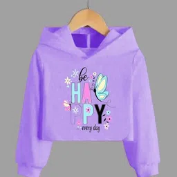 ssk traders Women Printed Hooded Neck Polyester Purple T-Shirt-picture-31
