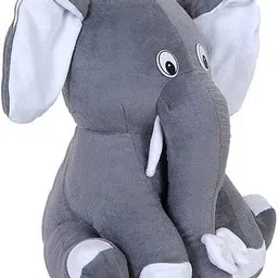 future shop Grey Elephant Soft Toy | Play Buddy Animal Soft Toy for Children - 30 cm image 2
