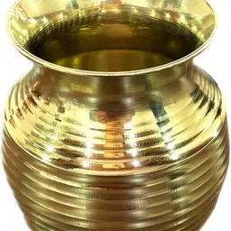 trishvar Brass Pooja Kalash | Lota Brass Kalash image 2