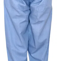 myplusfashion Cotton Blend Solid Women ["Light Blue"] Salwar image 1