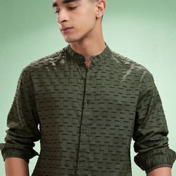 HIGHLANDER Men Comfort Opaque Casual Shirt-picture-49
