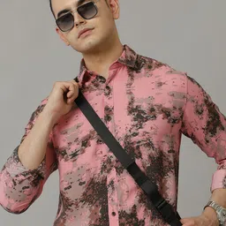 Voi Jeans Men Slim Fit Opaque Printed Casual Shirt image 2