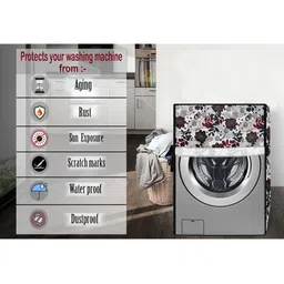 The Furnishing Tree Grey PVC Washing Machine Covers image 4