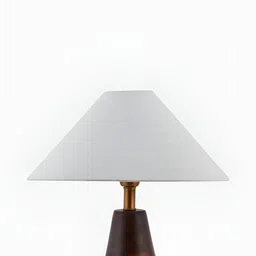 Fabindia Beige Textured Cotton Frustum Shaped Table Lampshade image 3
